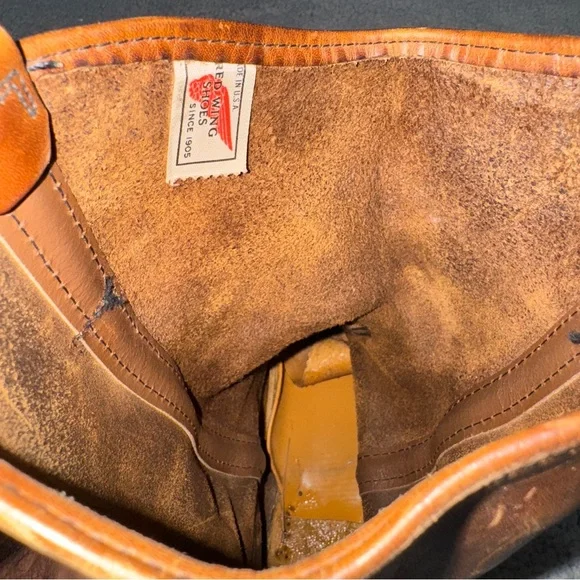 Red Wing Pecos 1155 Brown Leather Pull On Size 12 Men’s Boots - Picture 6 of 9